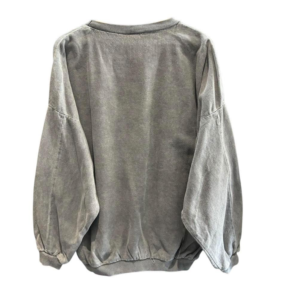 Grey Myrtle Beach crew neck sweatshirt size L