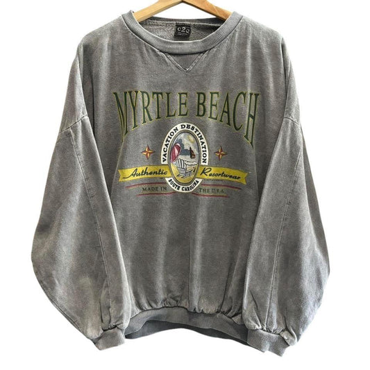 Grey Myrtle Beach crew neck sweatshirt size L