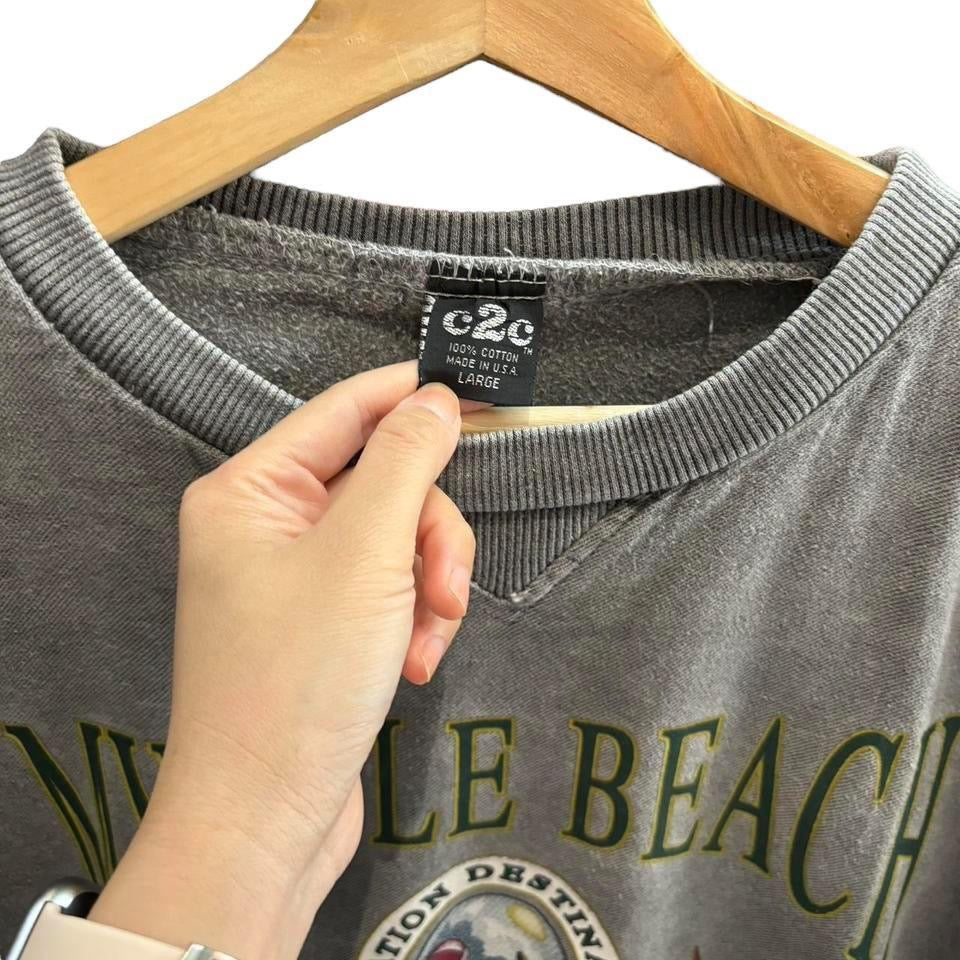 Grey Myrtle Beach crew neck sweatshirt size L