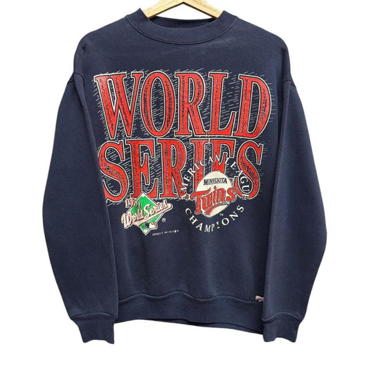 Navy Twins Minnesota crew neck sweatshirt size M