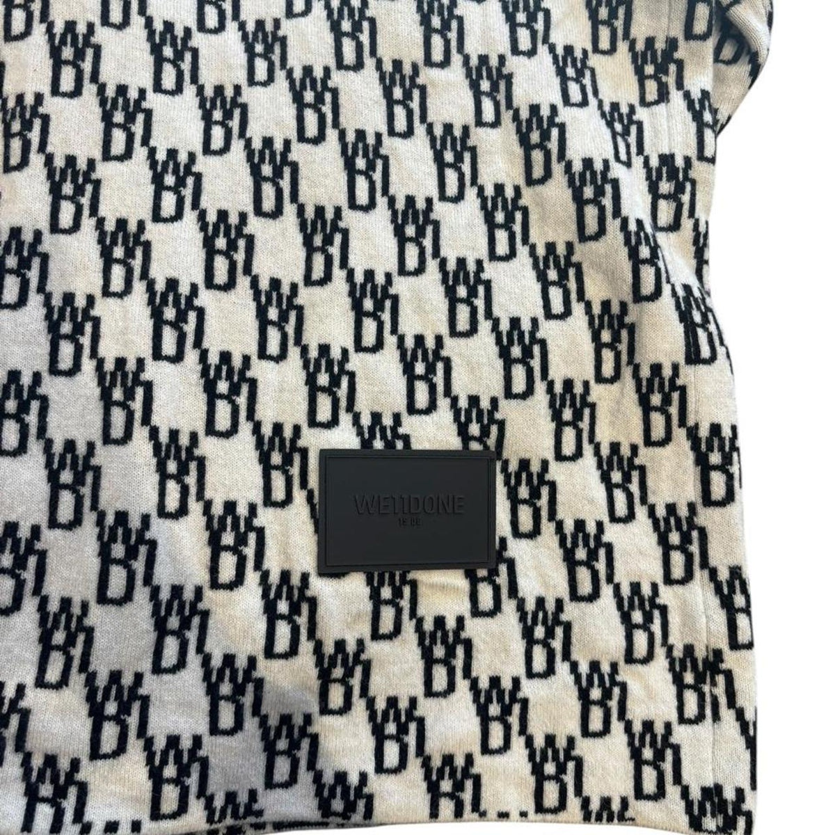 We11done black and beige cardigan size L