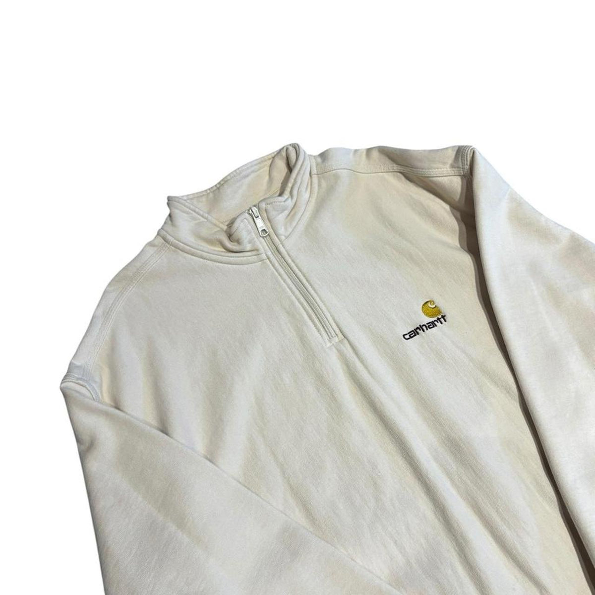 Carhartt Men's Cream and White Sweatshirt Size 2XL