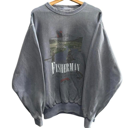 Vintage Fisher man sweatshirt size: XL