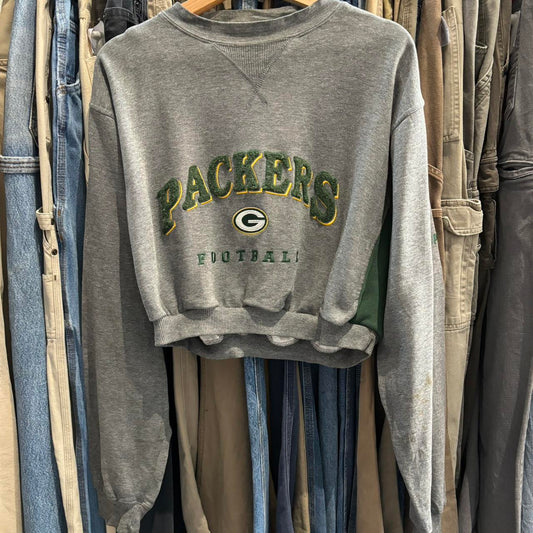 Vintage Green Bay packers crop top sweatshirt size: XL