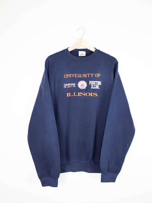 Vintage University of Illinois sweatshirt size: L